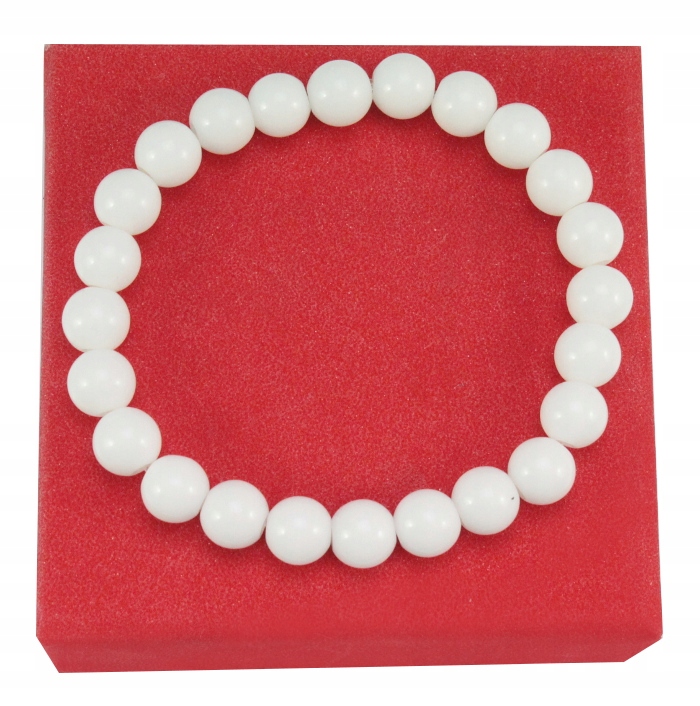 

Bransoletka Kamień Agat Biały 8 MM