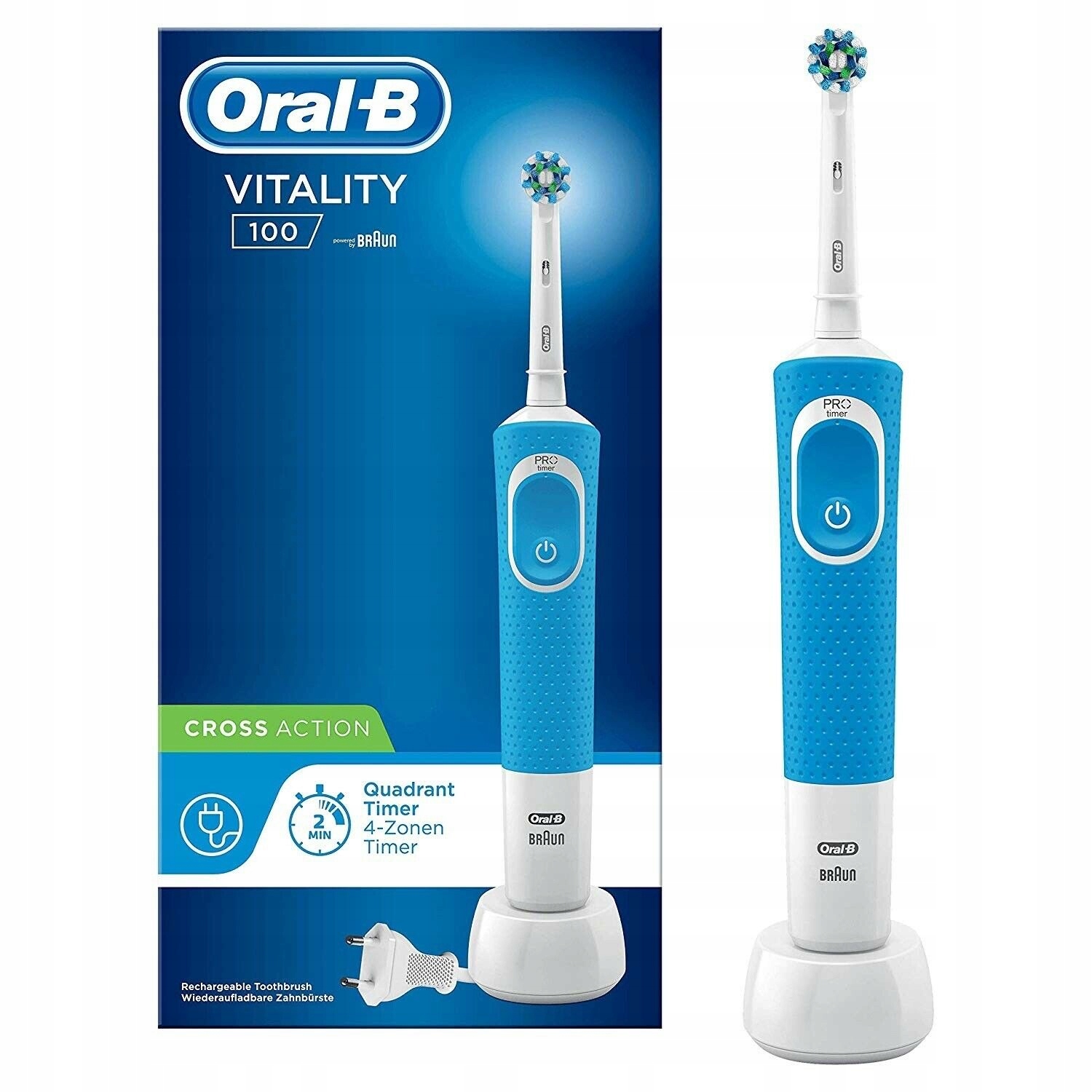 Szczoteczka Oral-B Vitality 100 CrossAction niebieska