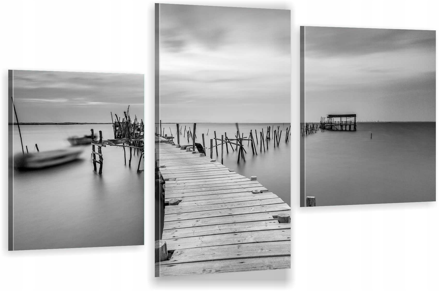 

Obraz Do Salonu drewniany pomost most Morze Hit