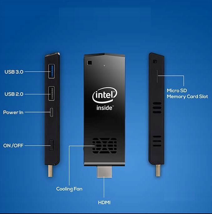 Mini PC W5 PRO 4/64GB Win10 Dual Wifi Stick Prof Model W5 PRO