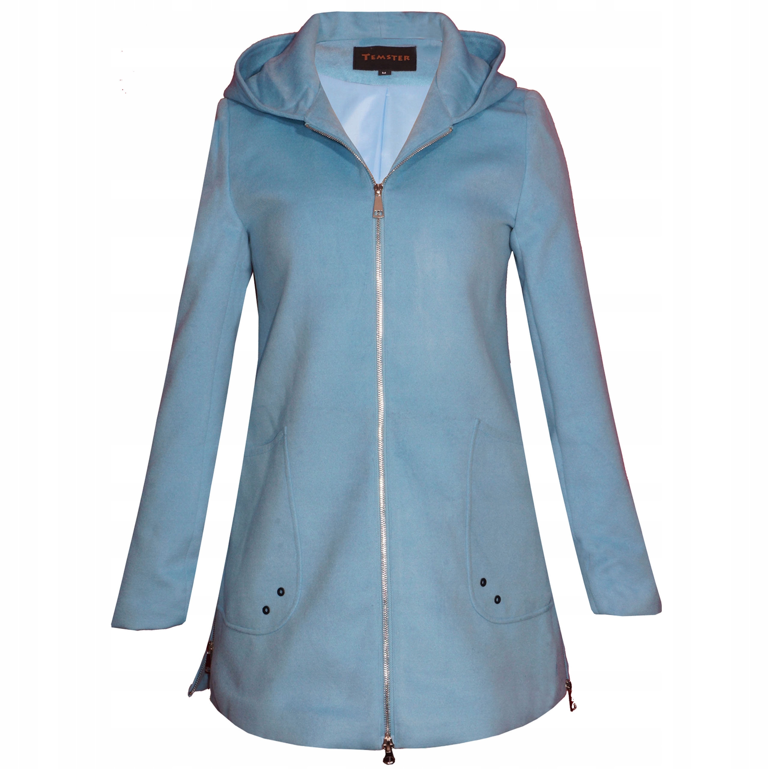 

Płaszcz Flauszowy Jesienny Zimowy Jesionka 40/42