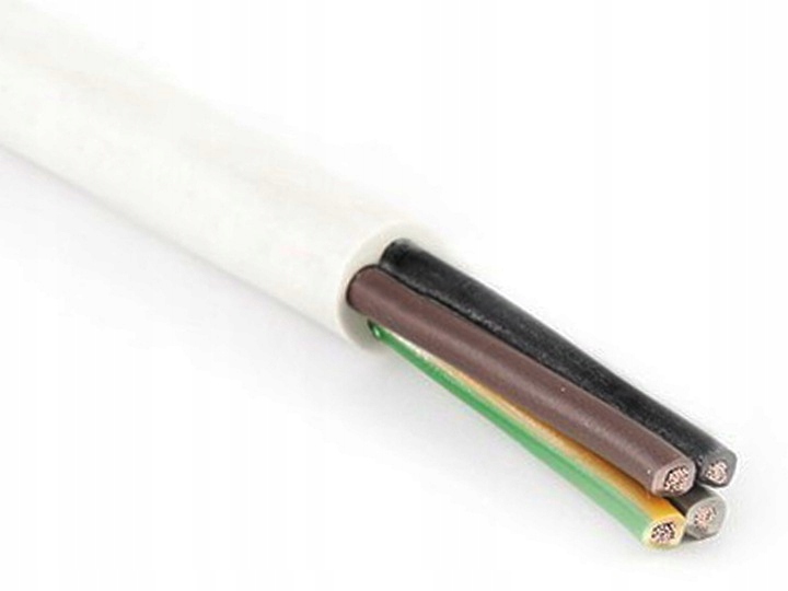 Przewód linka OWY 4x2,5 mm2 500V Biały 1m G-003159