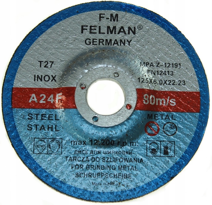 

Tarcza Do Szlifowania Metalu 125x6mm Elektrokorund
