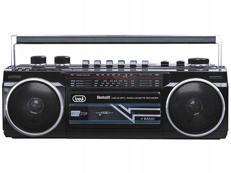 Rádiomagnetofón Boombox Na Kazety USB/SD/MP3/BLUETOOTH