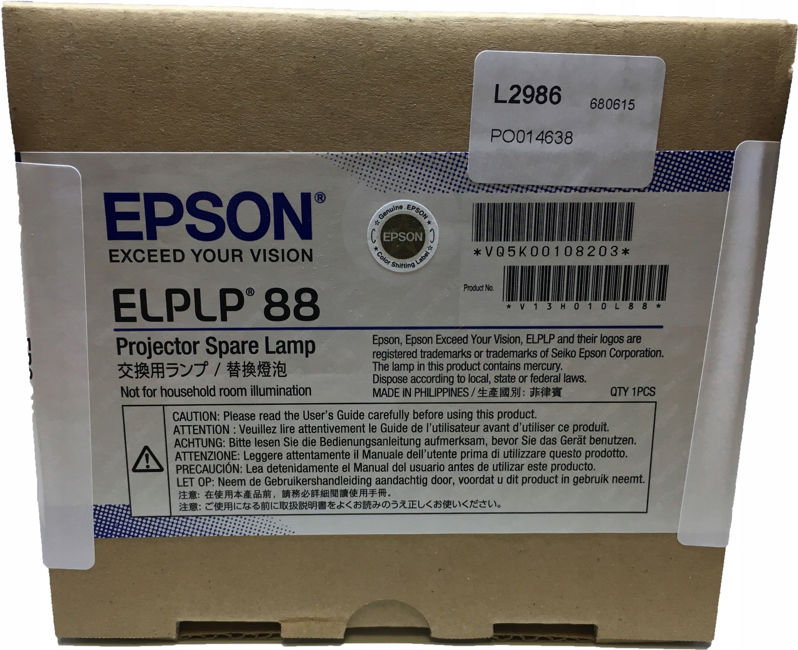 EH-TW5210 EH-TW5300 EH-TW5350 EX5240 EX5250 Epson Oryginalna Lampa Marka Epson