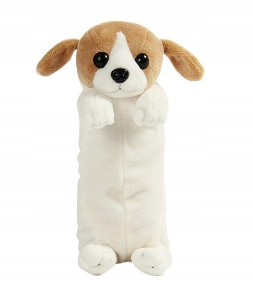 PLUSZOWY PIÓRNIK SZKOLNY PIES PIESEK MASKOTKA