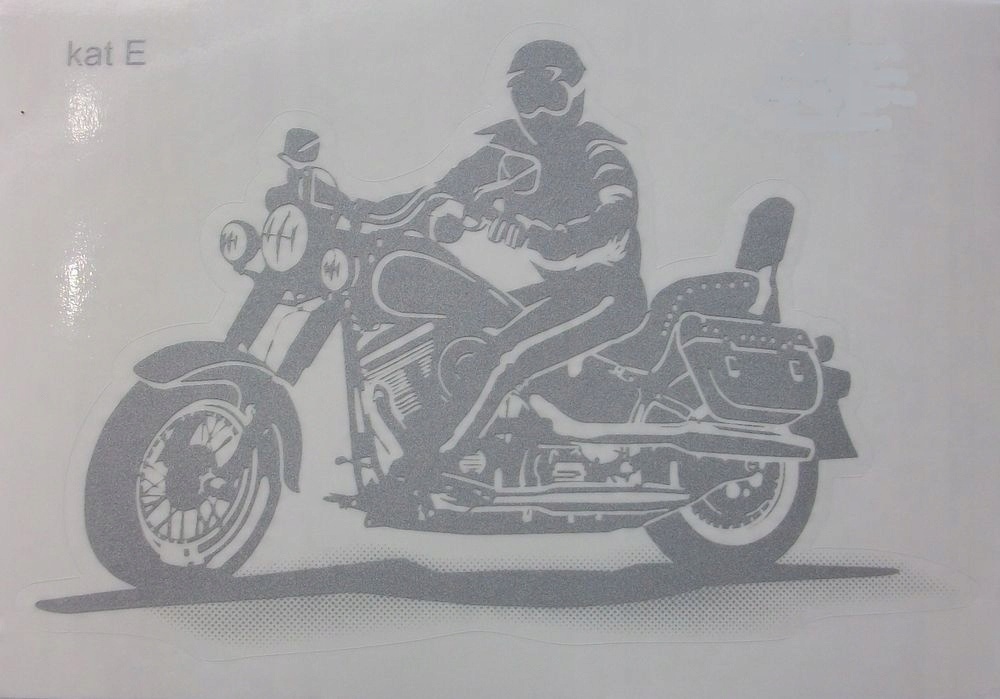 

Naklejka Chopper Cruiser Samochód Motocykl Srerbna