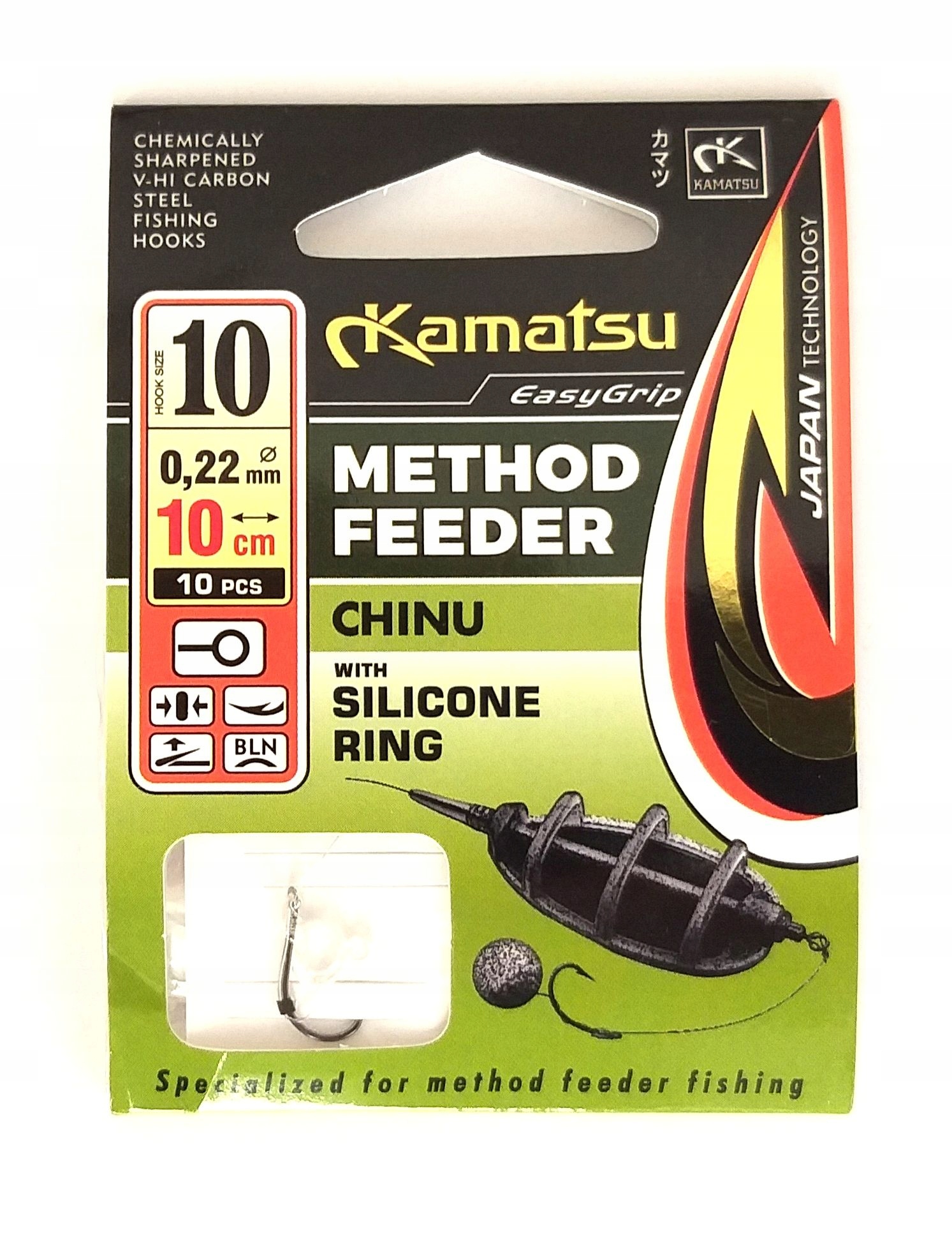 

Gotowe Haczyki Method Feeder Kamatsu 10/10cm Chinu