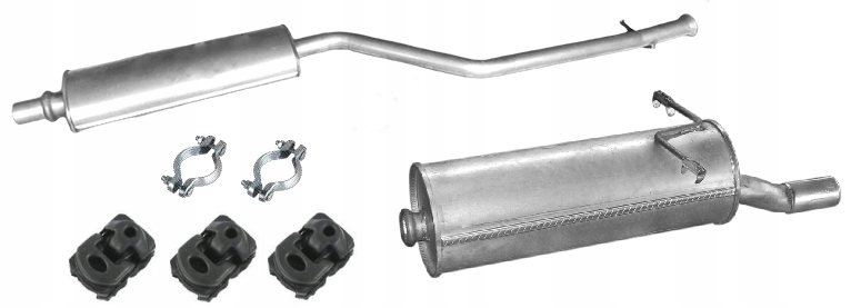 TŁUMIK ŚRODKOWY KOŃCOWY CITROEN XSARA PICASSO 1.6