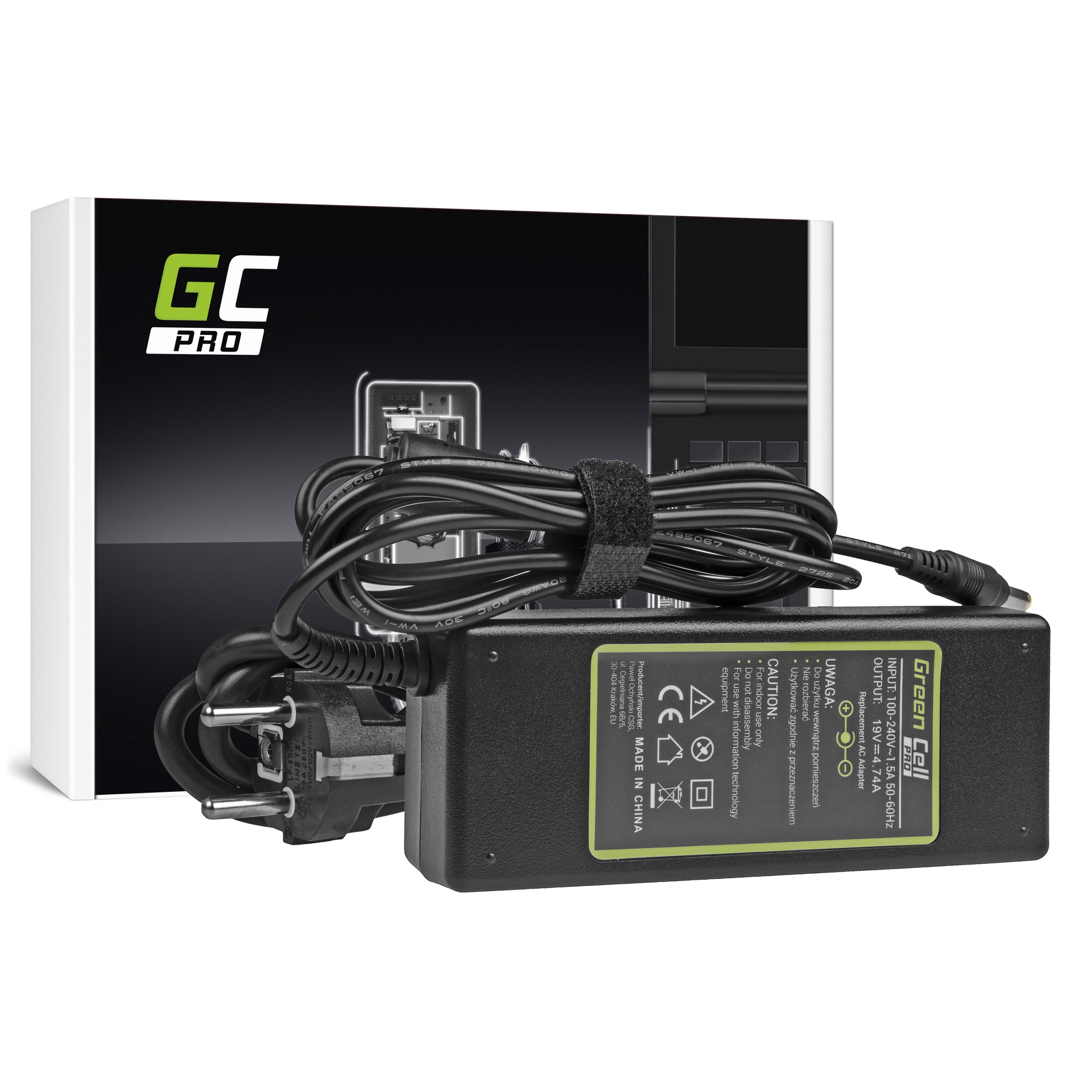 

Zasilacz Ładowarka do Hp 19V 4.74A 90W 4.8-1.7mm