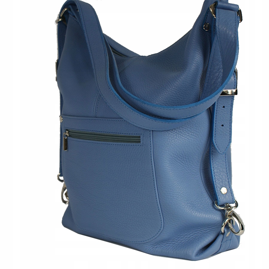 SKÓRZANA TOREBKA-PLECAK DAMSKA WOREK WŁOSKA SKÓRA Marka inna