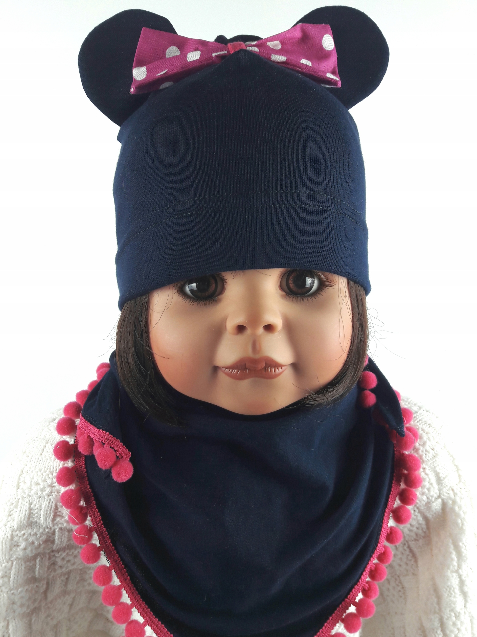 

Polski Komplet Czapka Minnie + Chustka 1-9LAT 9WZ