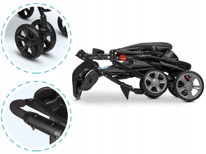 WÓZEK SPACEROWY SPACERÓWKA LIONELO EMMA PARASOLKA Model Emma Plus