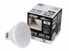 

Żarówka Led MR16 7W Biała Ciepła 595LM 120°