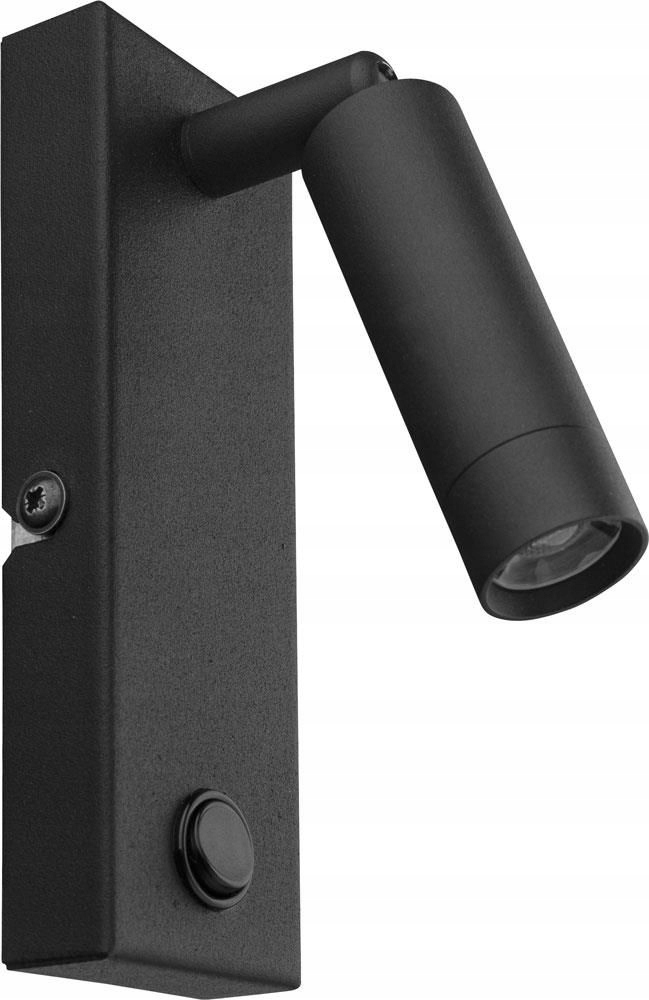 Kinkiet regulowany z włącznikiem LED 3W czarny