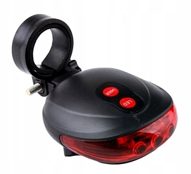 LAMPKA ROWEROWA LASER BEZPIECZEŃSTWA OŚWIETLACZ Rodzaj zestaw