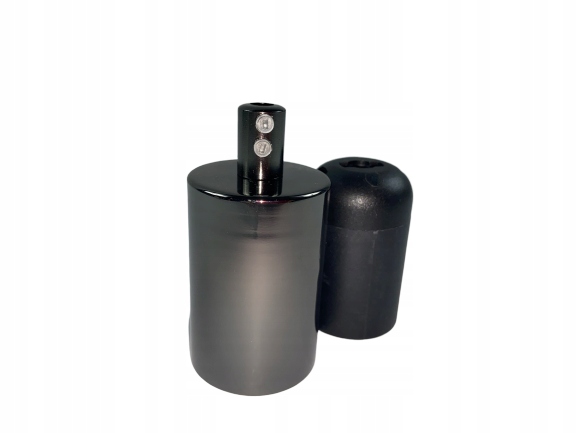 OPRAWKA E27 OSŁONKA METALOWA CZARNY CHROM