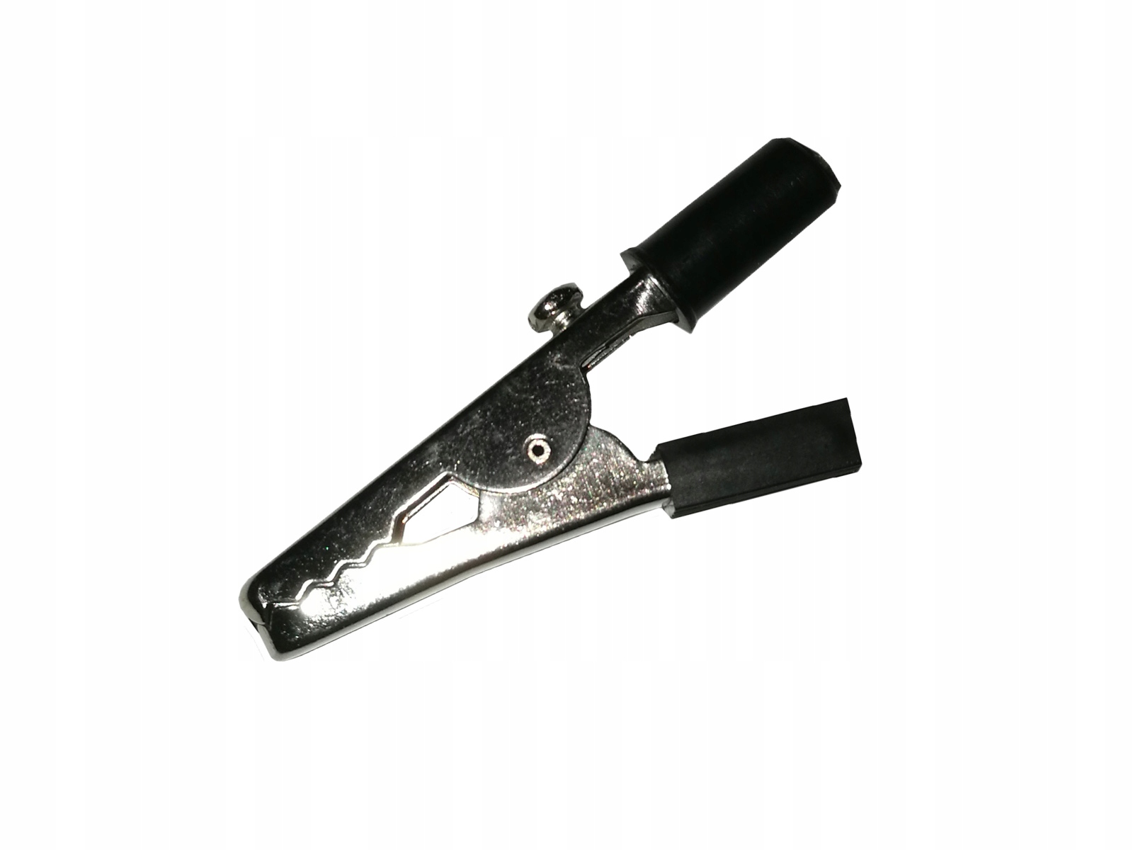 

Krokodylek 4mm wtyk banan czarny