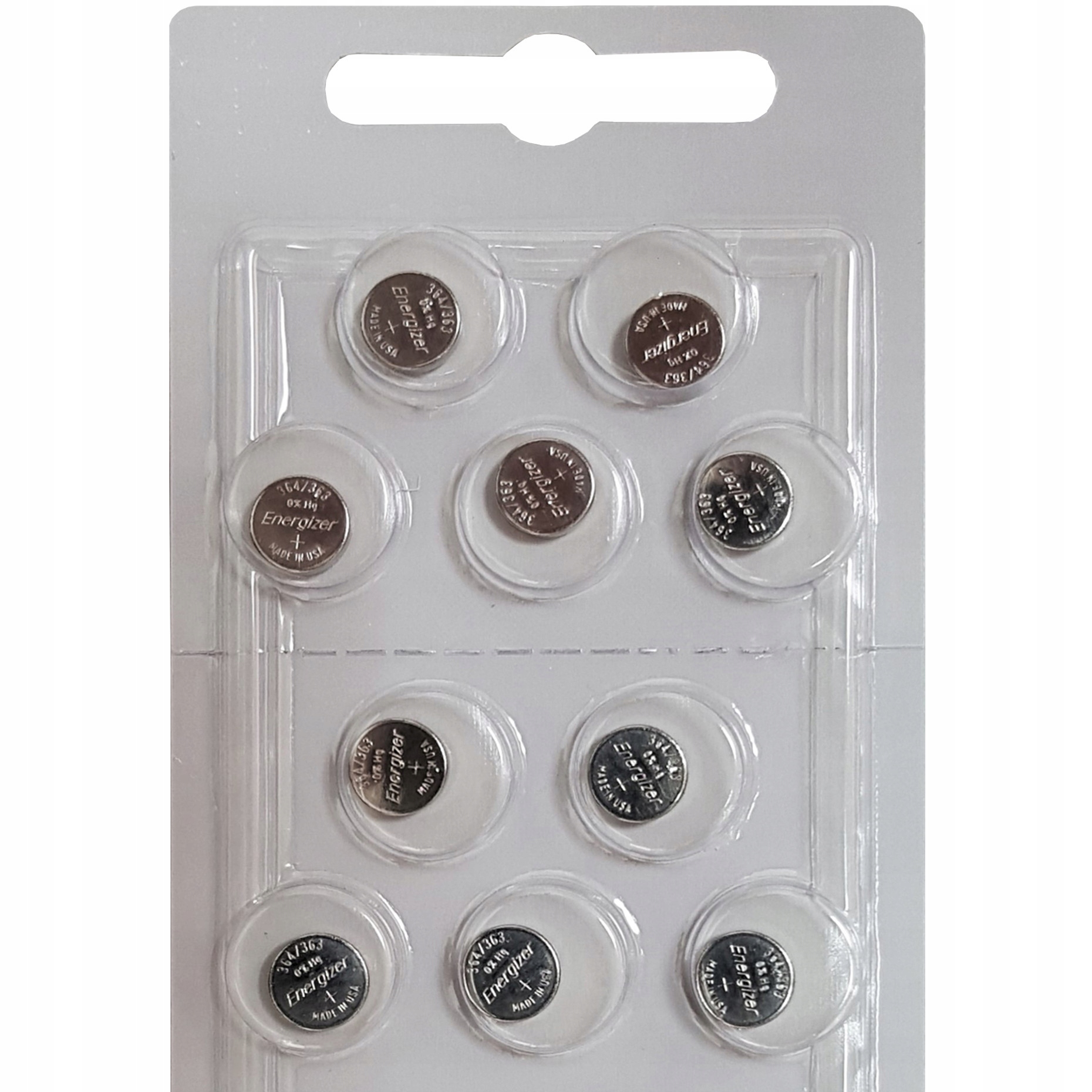 

10x Bateria Energizer SR60 SR621SW 364 363MD 1,55V