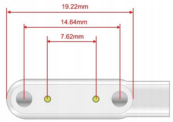KABEL USB ZASILAJĄCY ŁADOWARKA MAGNETYCZNA SMARTWATCH 2 PIN 7,62mm Kompatybilność inna marka