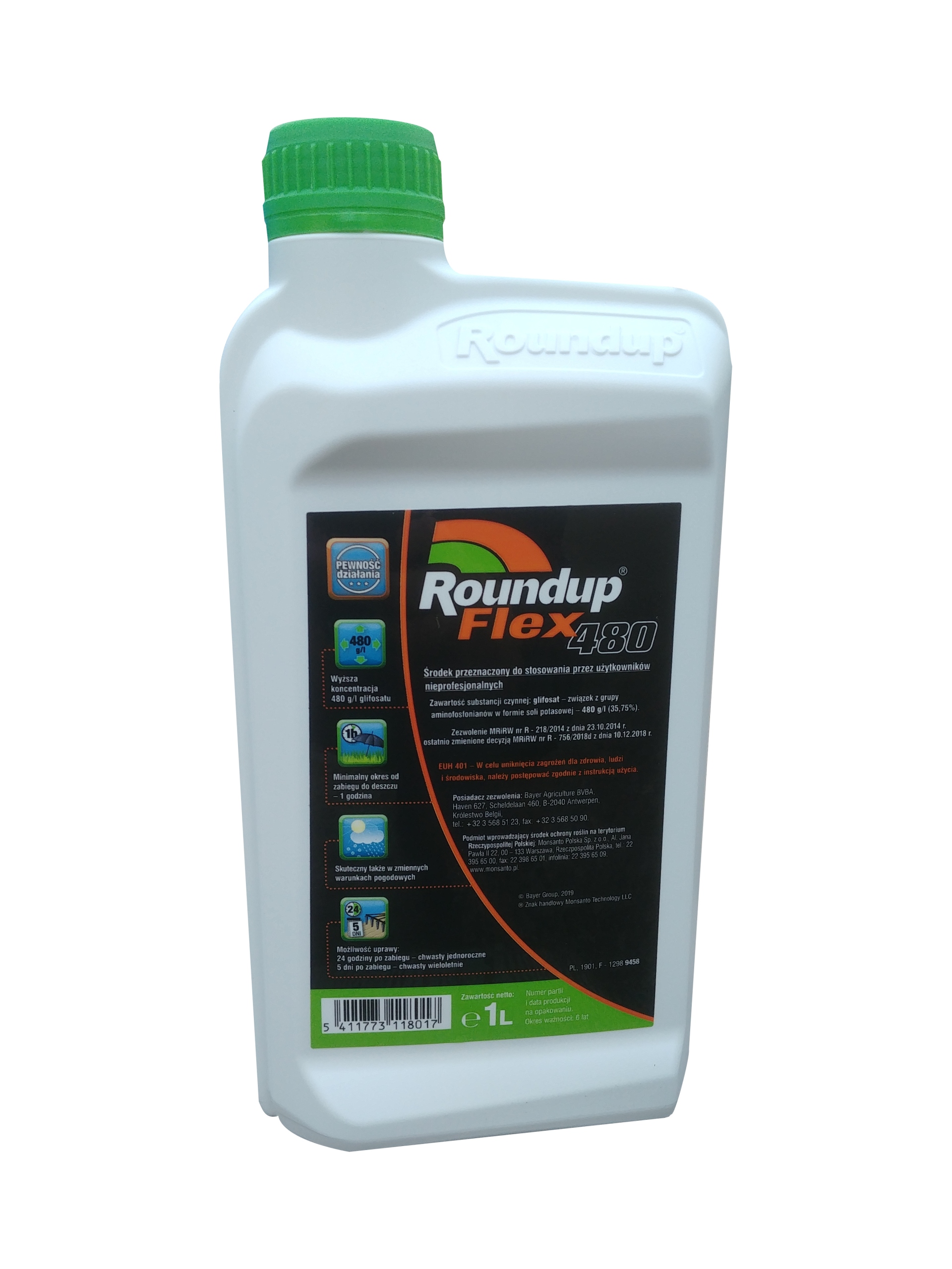

Roundup Flex 480 1L Totalny Chwasty Perz Roundup