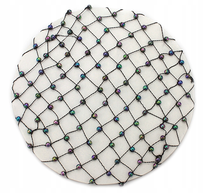 

Siatka Do Koka Czarna Z Czarnymi Koralikami Opal