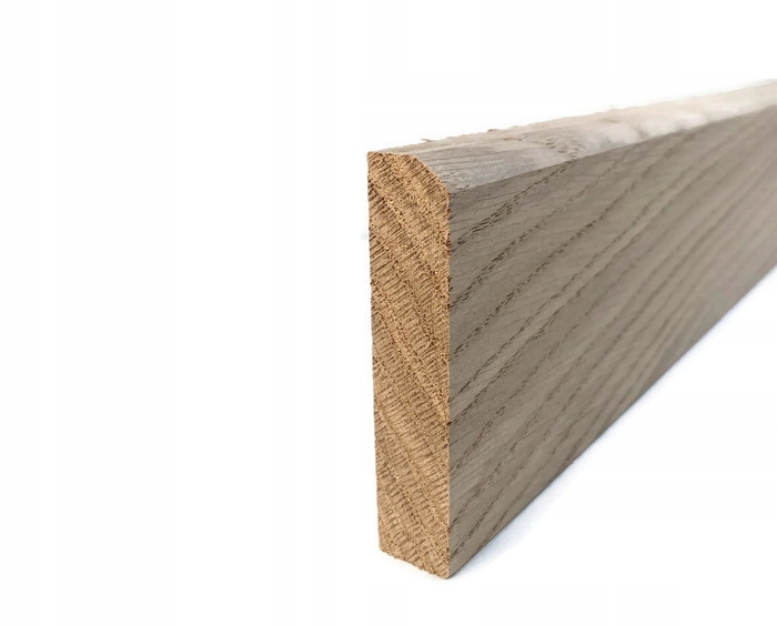 

70 mm Listwa przypodłogowa cokół Dąb drewno 7 cm