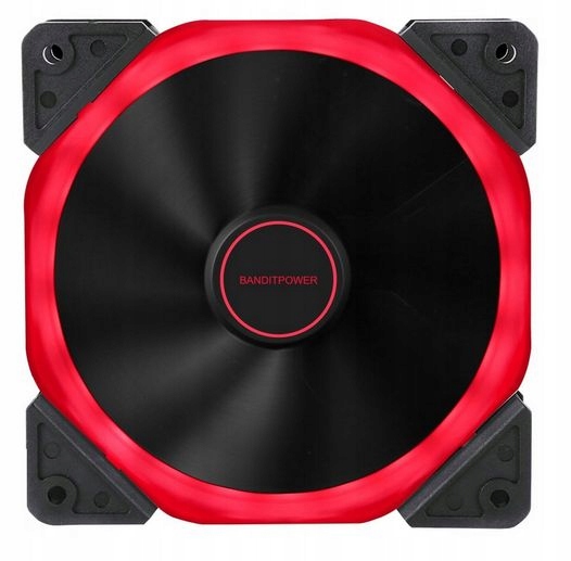 

Wentylator Led Ring Red, Wtyczka molex + 3 pin