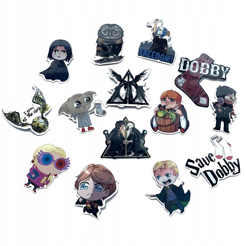 Naklejki Harry Potter Hermiona Voldemort Insygnia Śmierci Slytherin 53szt EAN (GTIN) 44032911651914