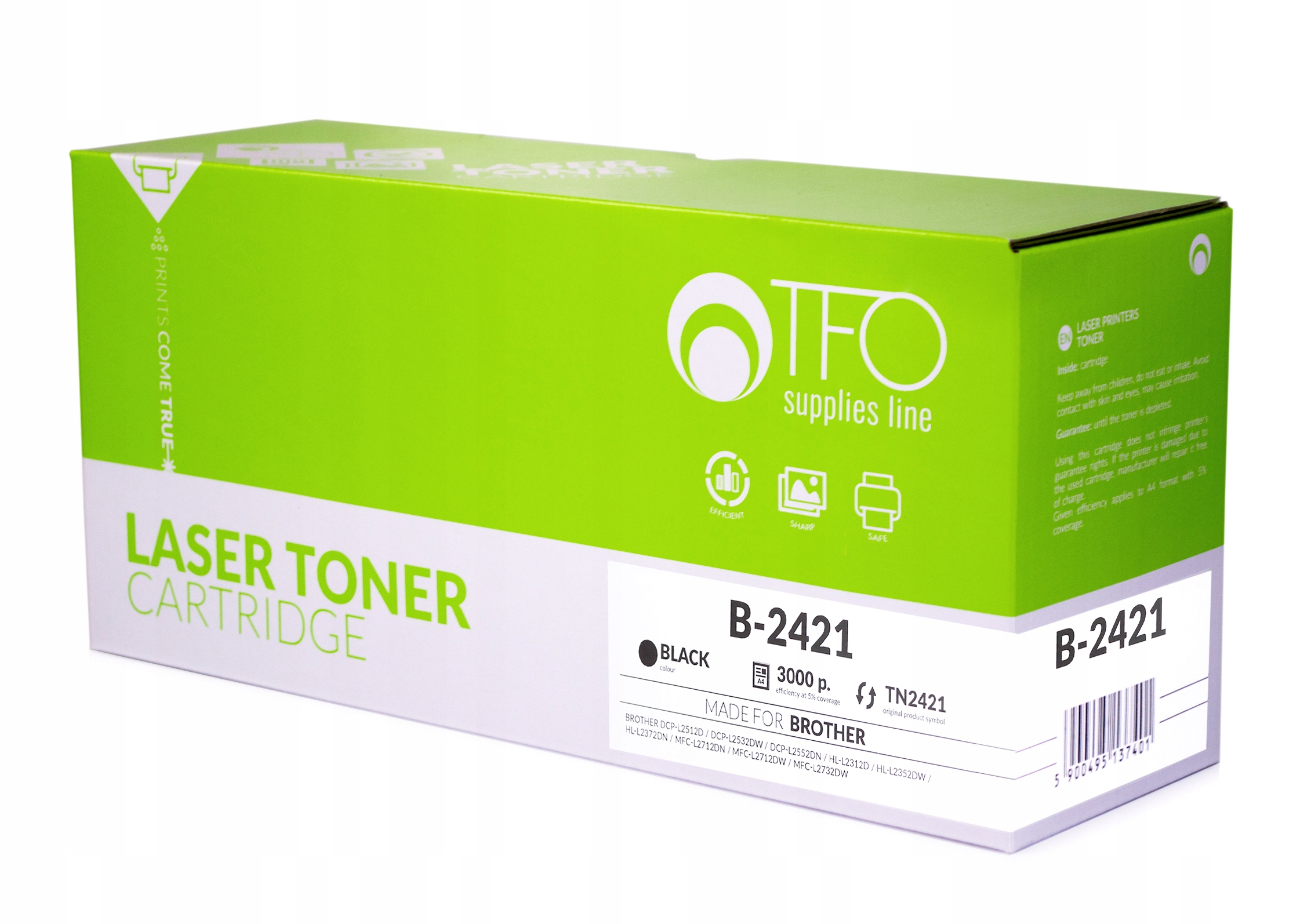 

Toner do Brother HL-L2352 DCP-L2552DN TN2421 Chip!