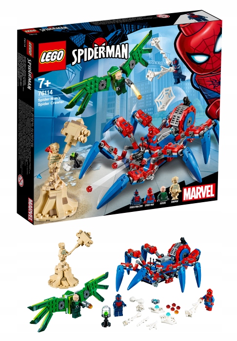 Klocki Lego Marvel Spider Man Zestaw Mechaniczny pająk Spider-Mana 76114