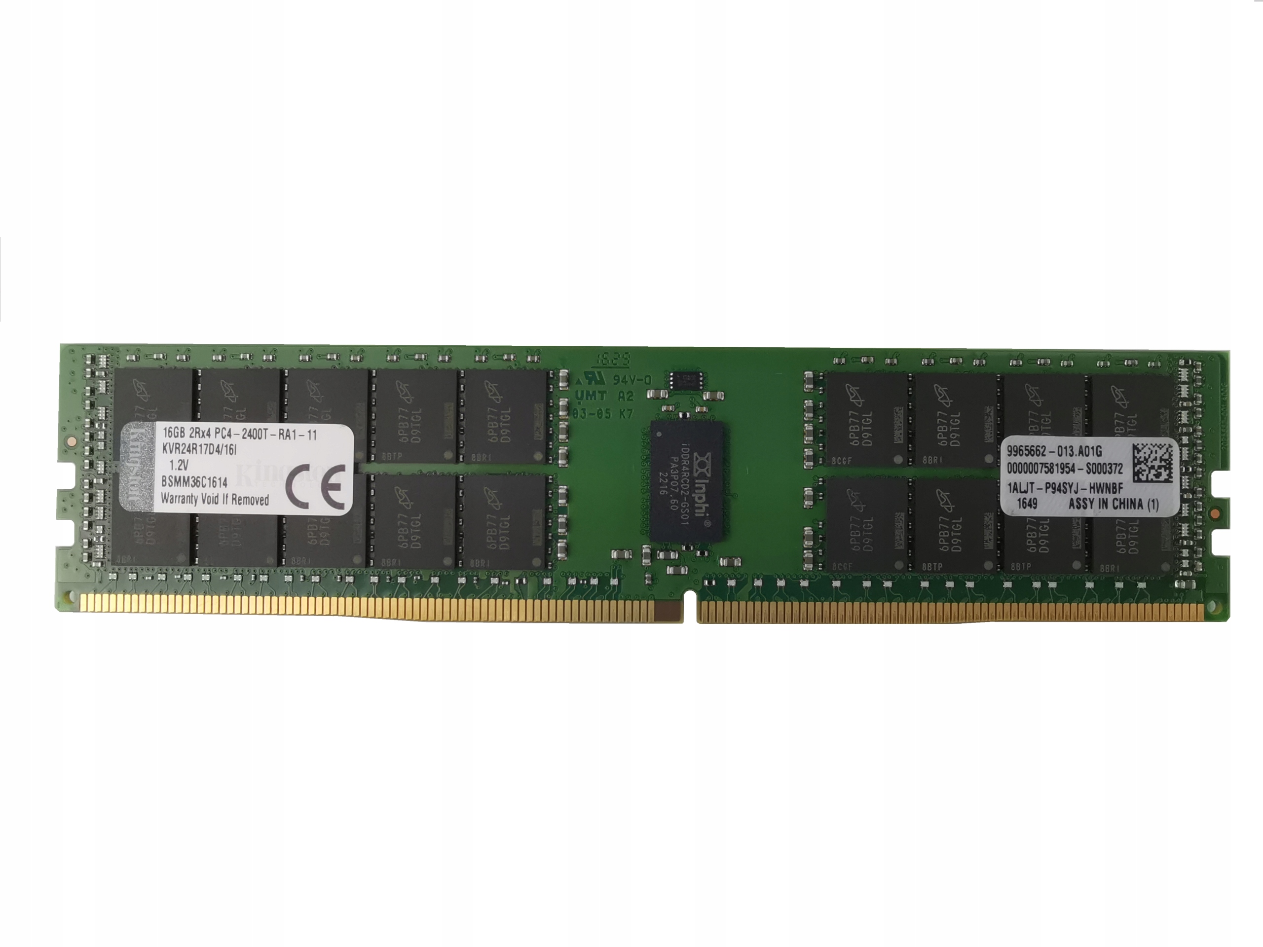 

Pamięć Kingston 16GB DDR4 2400MHz Rdimm Ecc serwer