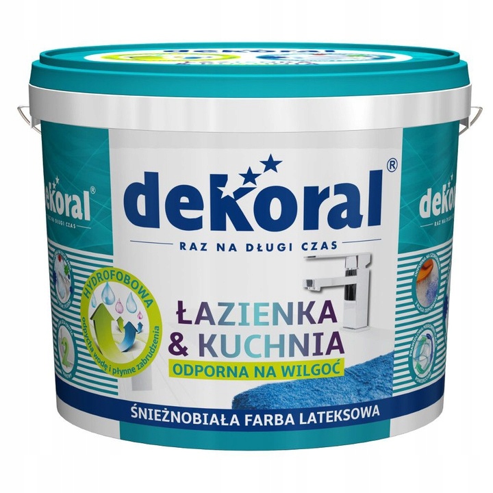 

Farba Dekoral Maleinak Kuchnia Łazienka 5l biała