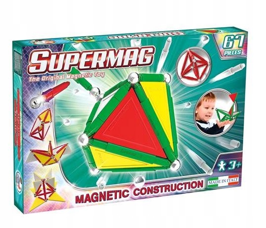 

Klocki Magnetyczne Supermag Tags Primary 67 el.