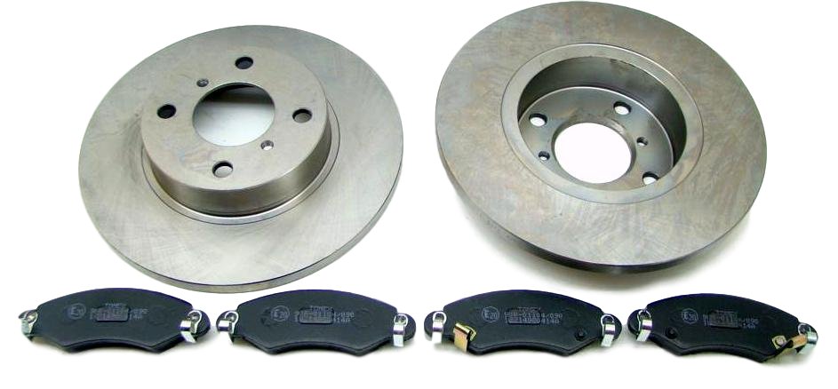 = ДИСКИ + КОЛОДКИ OPEL AGILA SUZUKI WAGON СПЕРЕДИ=