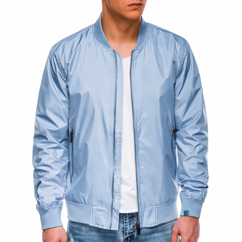 

Kurtka męska wiosenna bomberka C439 błękit M