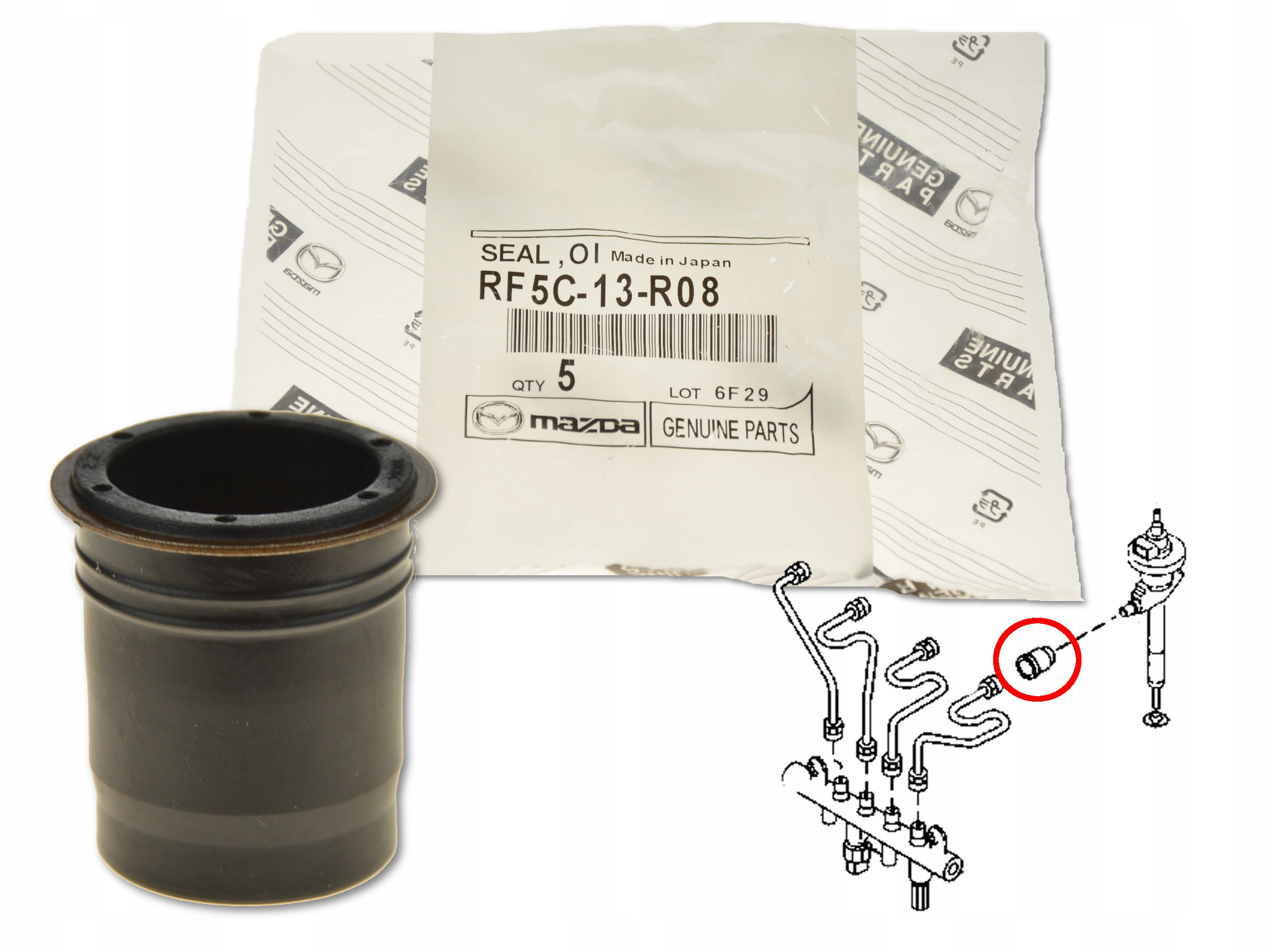 

Uszczelniacz Wtryskiwacza RF5C-13-R08 Oe Mazda