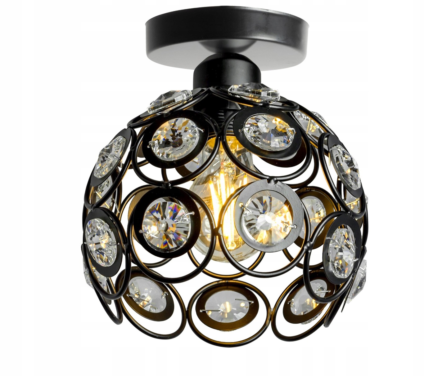 LAMPA WISZĄCA EDISON LED PLAFON KRYSZTAŁ APP203