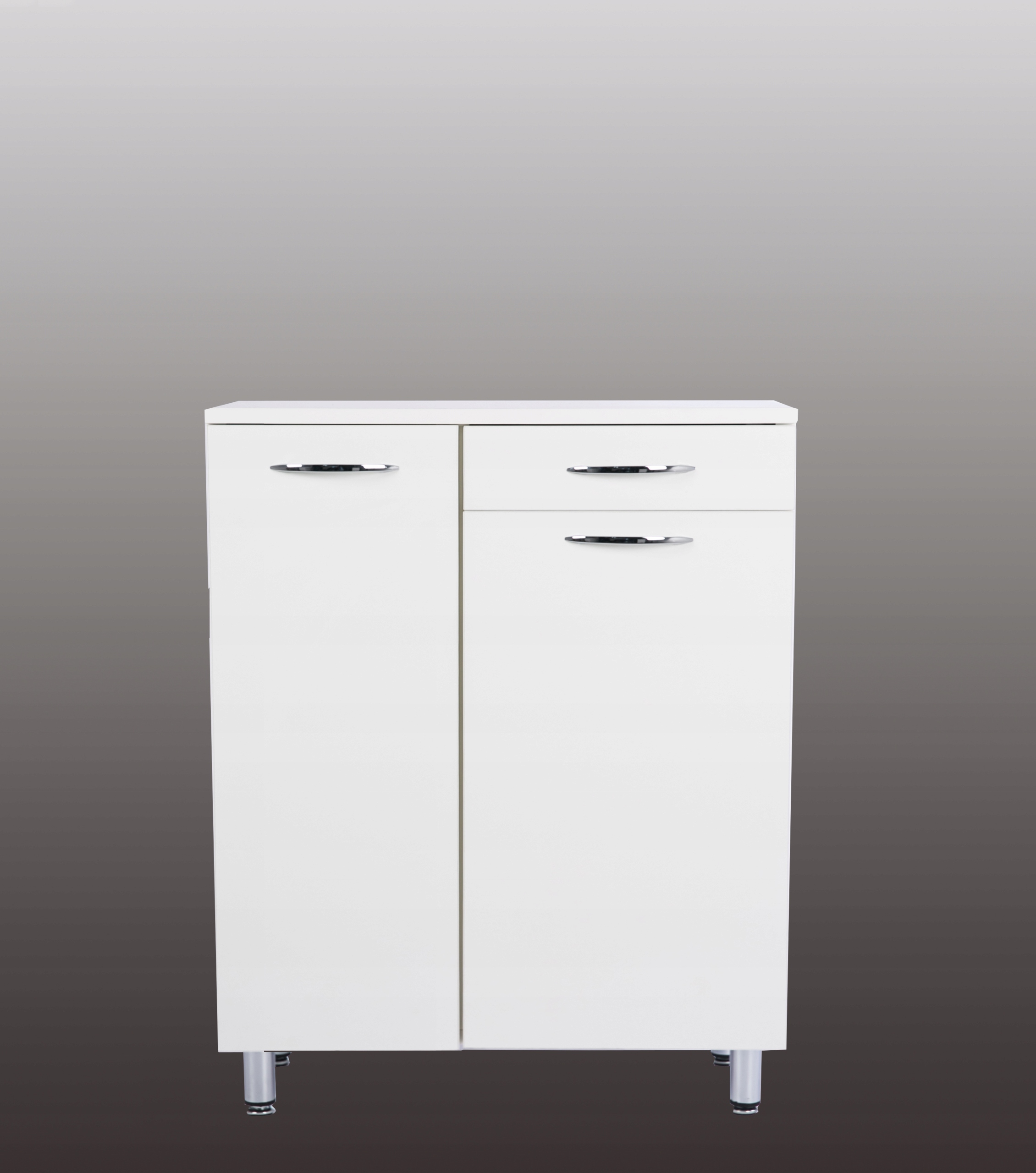 SZAFKA ŁAZIENKOWA STOJĄCA Z KOSZEM, POŁYSK, DOMYK Kod producenta k40d30