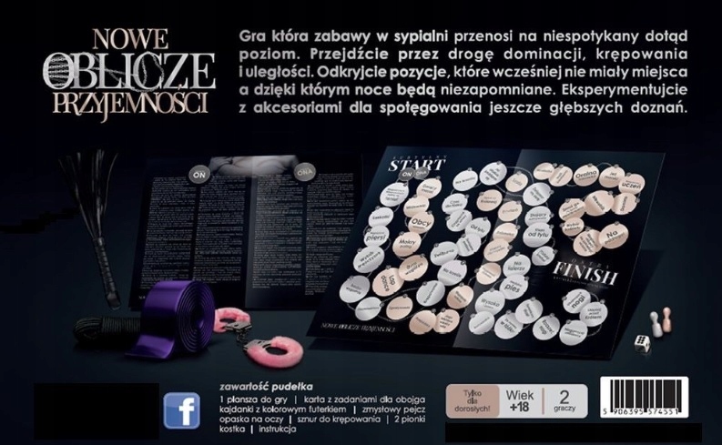NOWE OBLICZE PRZYJEMNOŚCI EROTYCZNA GRA PLANSZOWA Typ Podstawa