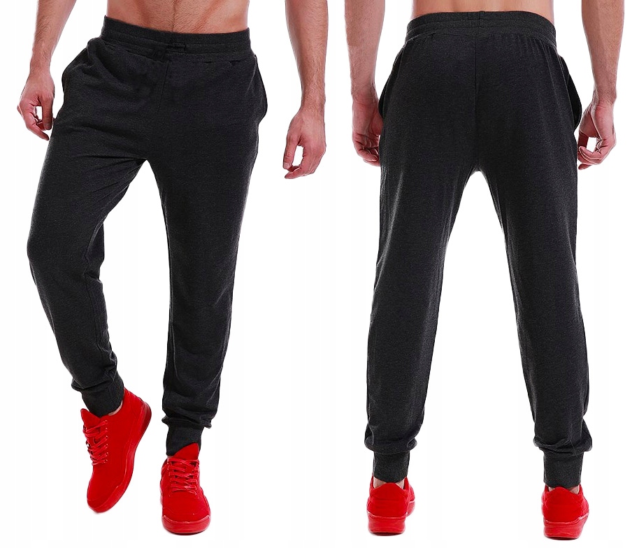 

Duże Spodnie Dresowe Męskie Dresy 4368 8XL Czarne