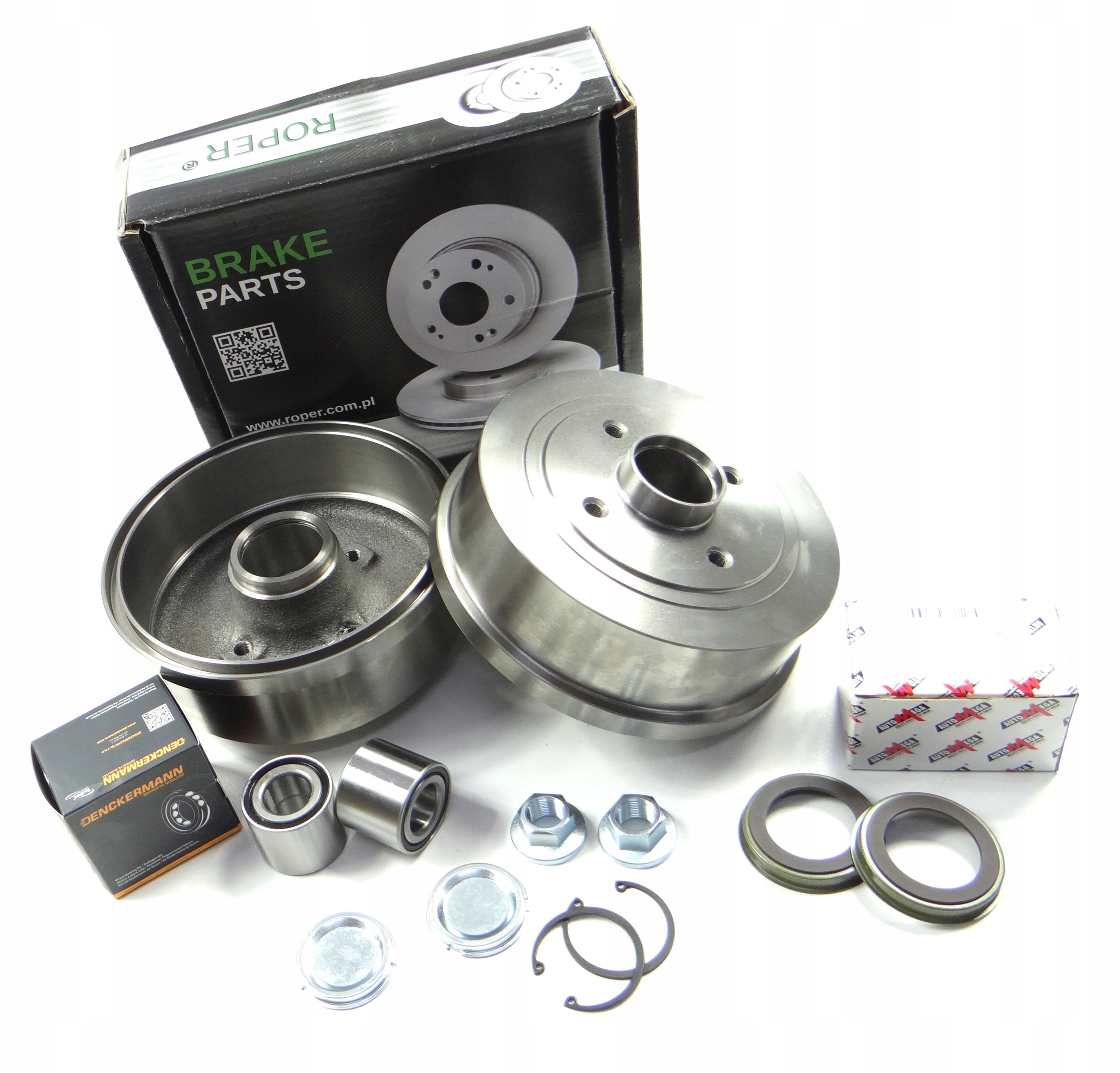 BĘBNY HAMULCOWE + ŁOŻYSKA OPEL TIGRA CORSA C +ABS