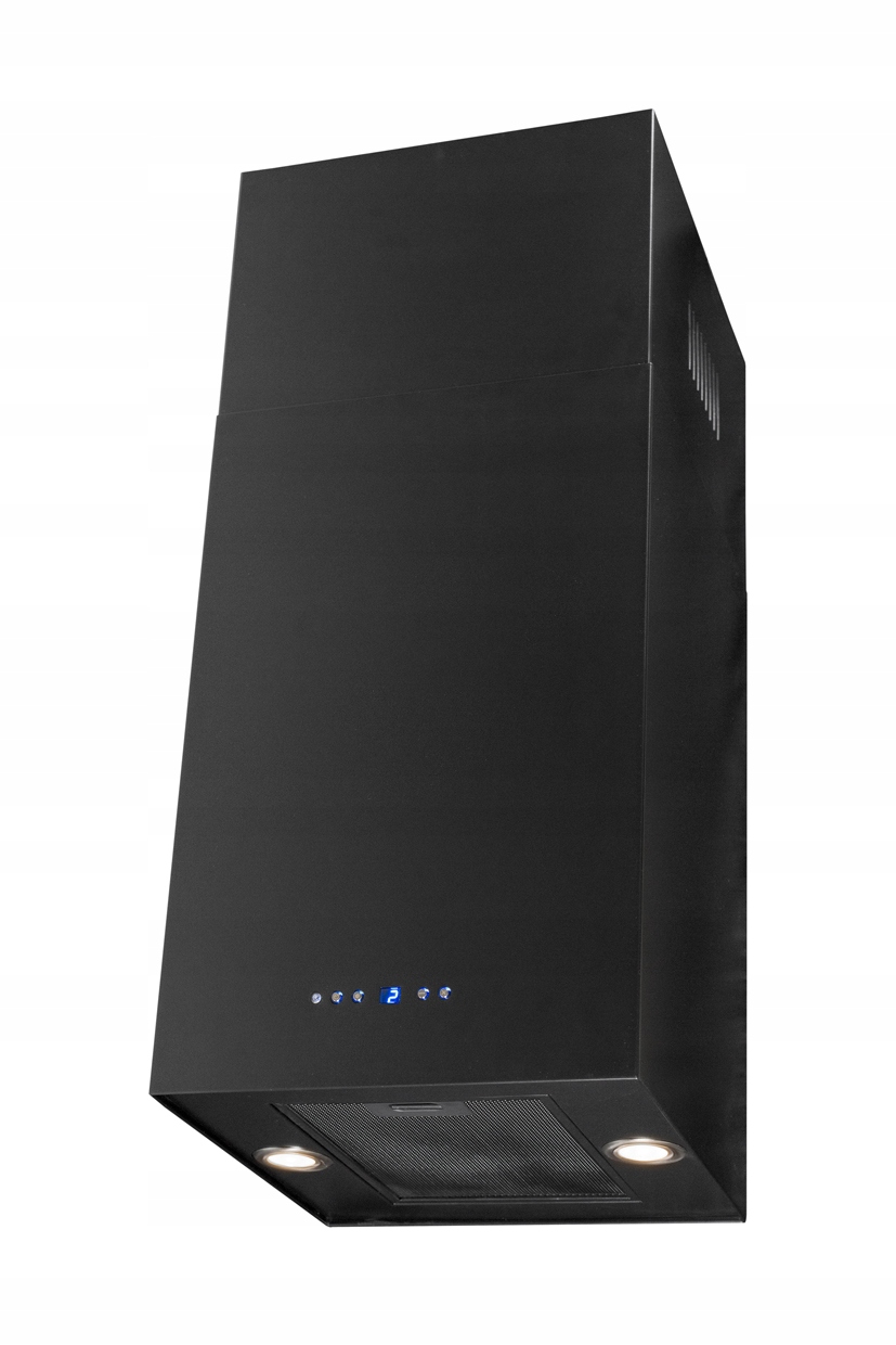 Okap wyspowy czarny MAT Nortberg QUADRO 40 + pilot Model Quadro Black Matt