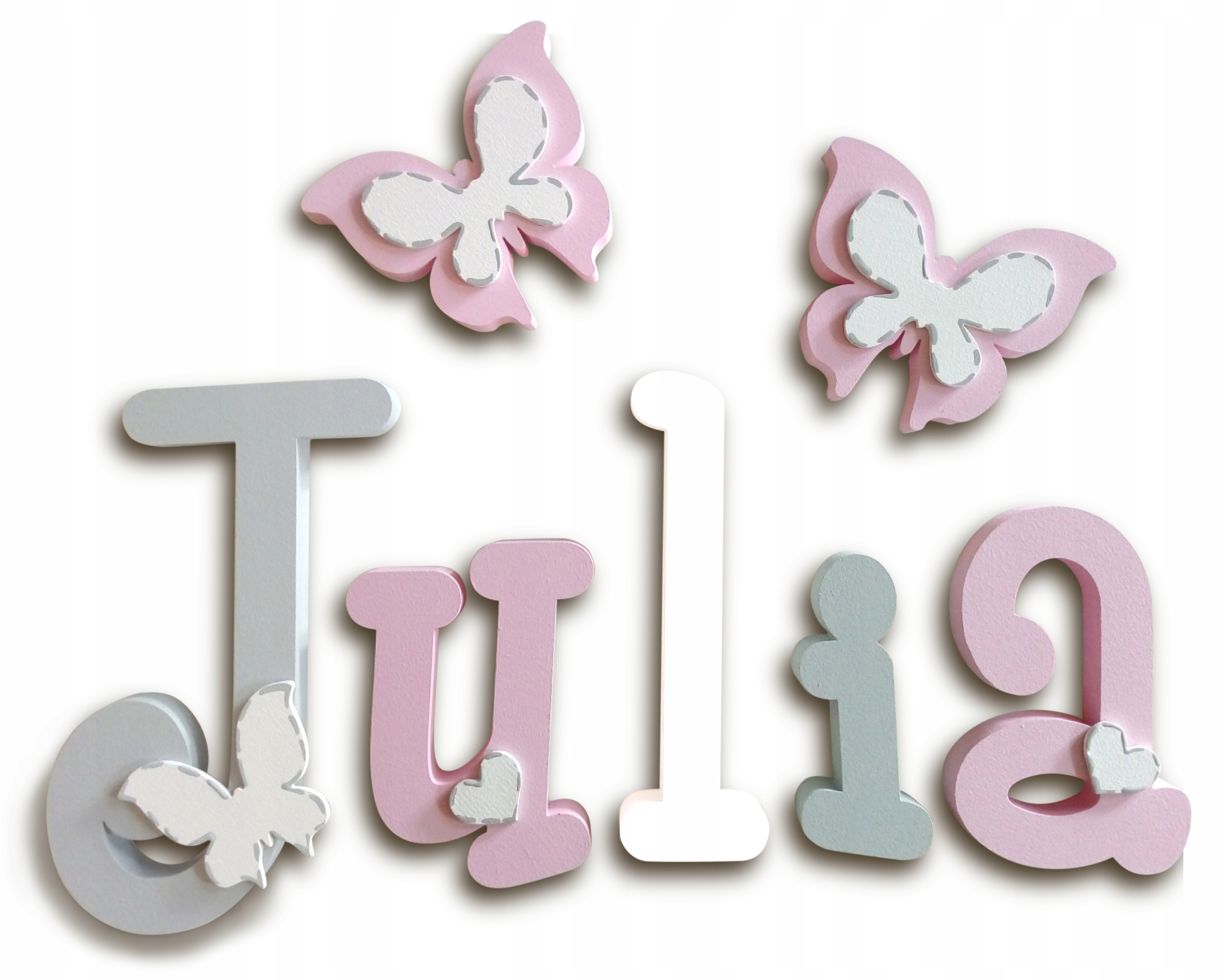 

20CM Literki Na Ścianę 3D Imię Dziecka 5 literowe