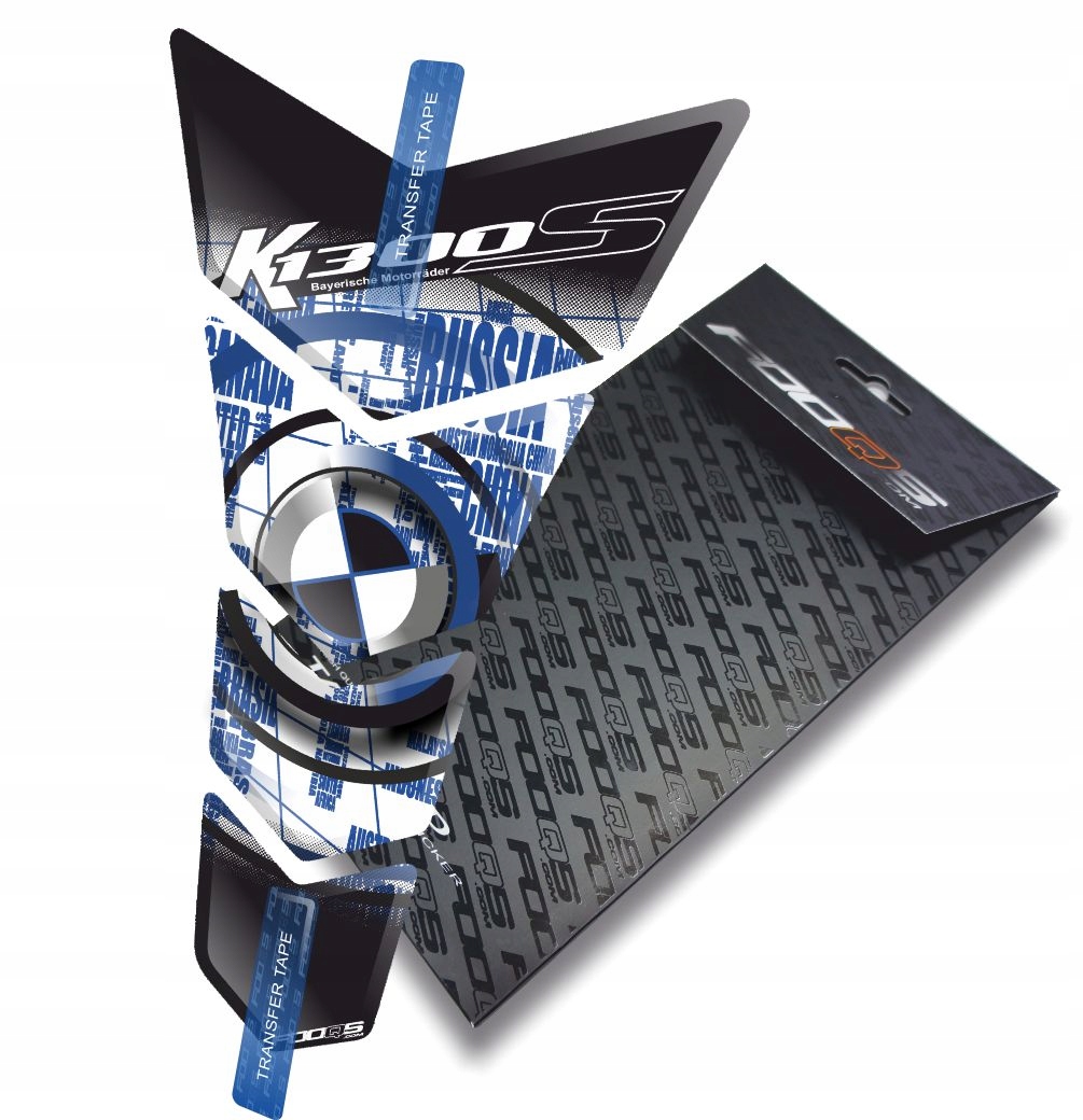 Tank-pad od firmy Fooqs pro Bmw K-1300-S Bílý Modrý