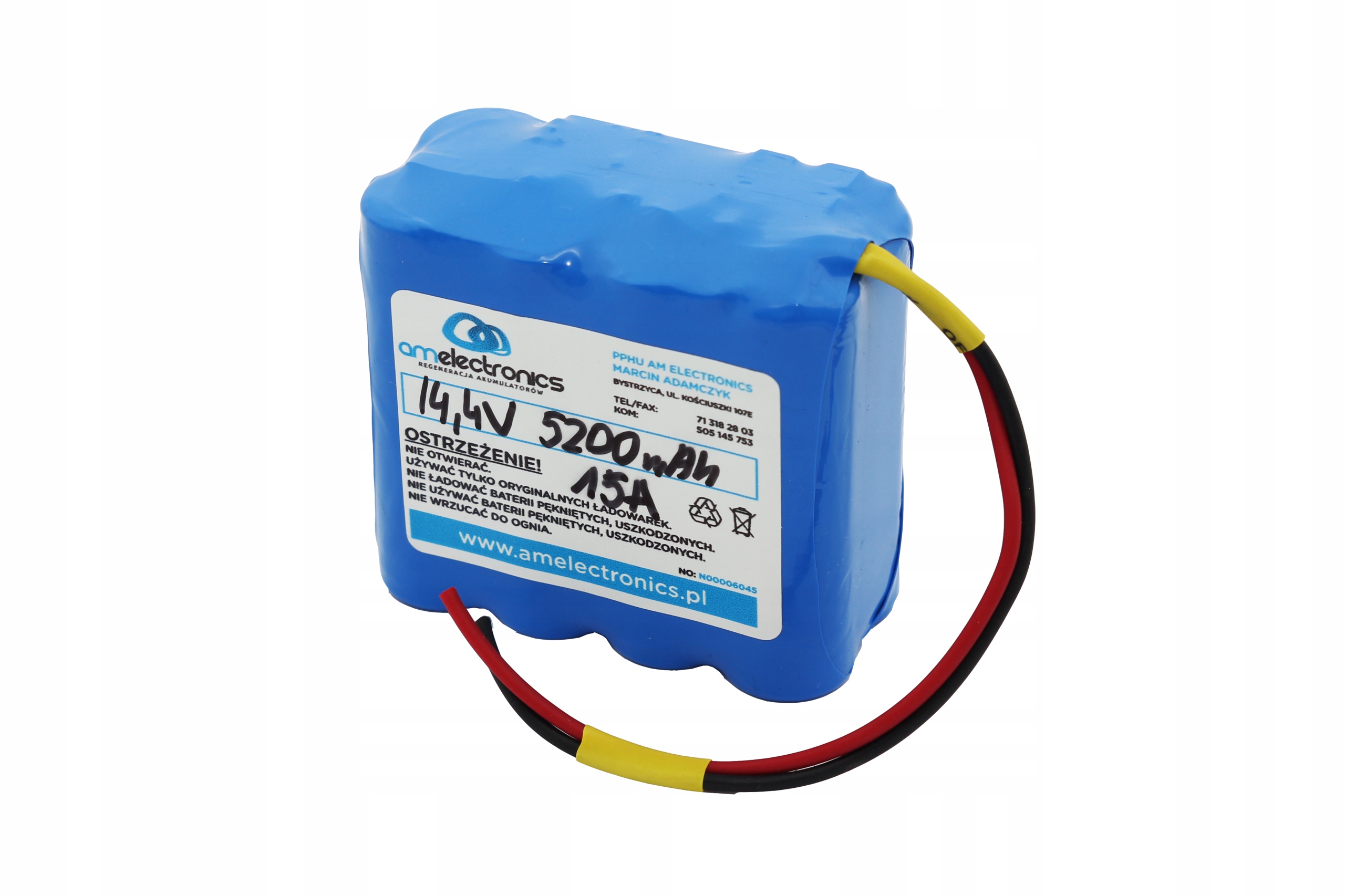 

Akumulator Pakiet 14,4V 5200mAh 4S2P 15A Bms