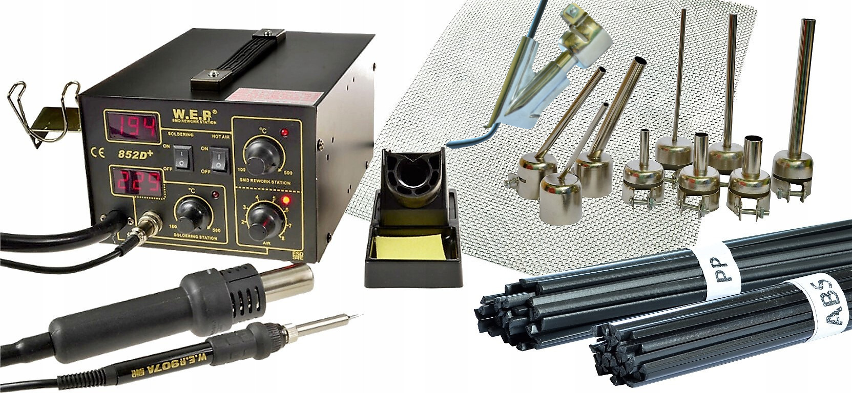 SPAWARKA PLASTIKU WEP STACJA LUTOWNICZA DODATKI