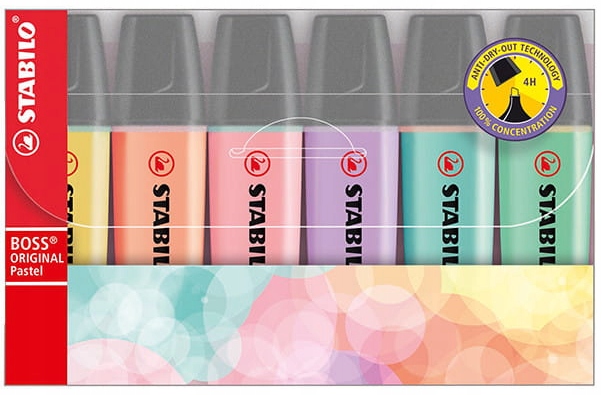 

Zakreślacz stabilo boss pastelowe etui