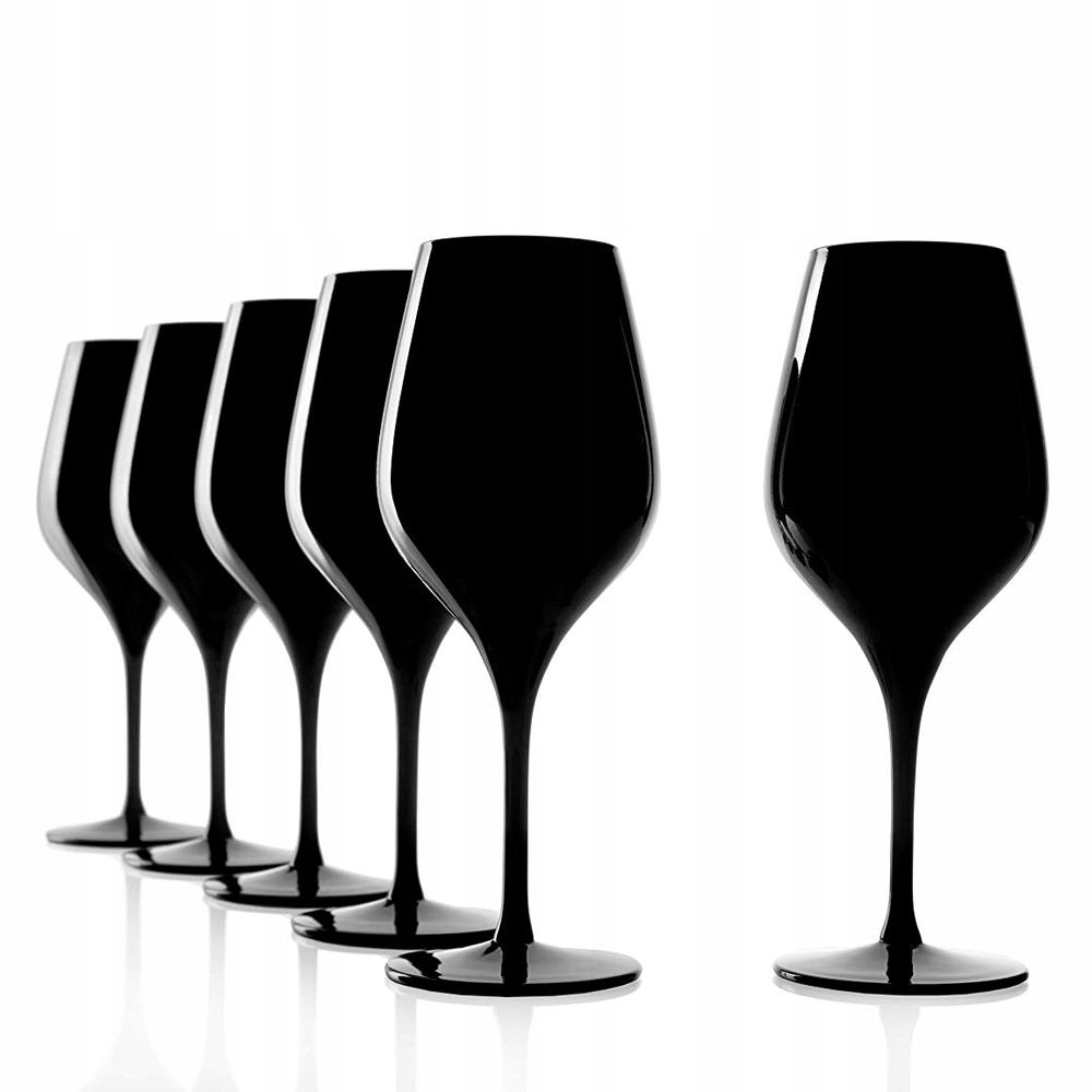 

Stolzle czarne kieliszki do degustacji wina 6szt