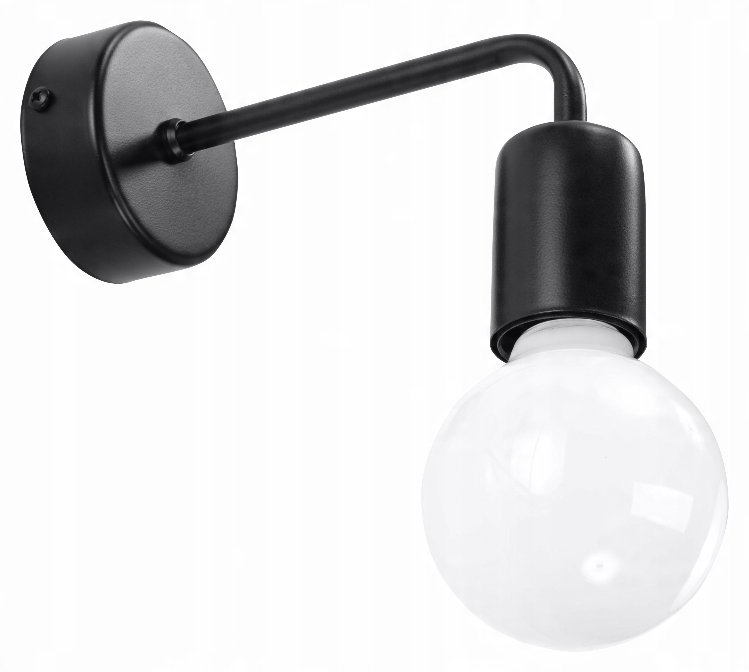 

Minimalistyczny Kinkiet Duomo Czarny Led Sollux